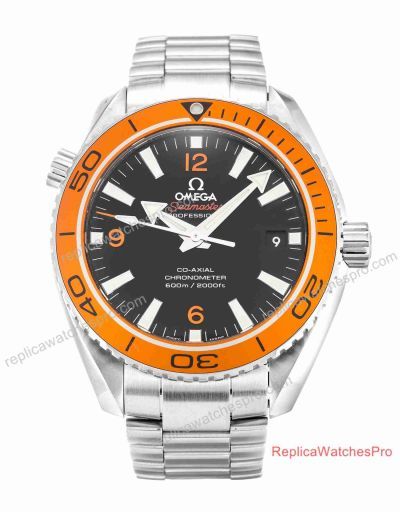 Copy Omega Seamaster Planet Ocean 600m SS Black Orange Bezel Automatic